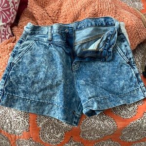 high waisted mom shorts